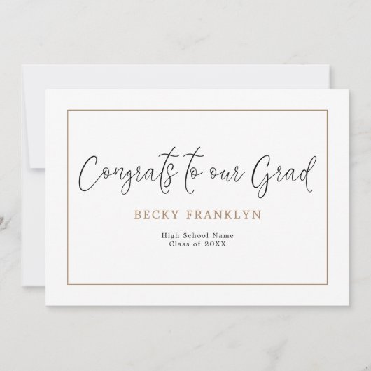 Het Afstuderen van de Rand van de Lijn van het Man Aankondiging (Voorkant)