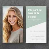 Het afstuderen van de student het voorzien van een visitekaartje