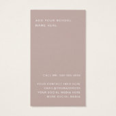 Het afstuderen van de student het voorzien van een visitekaartje (Achterkant)