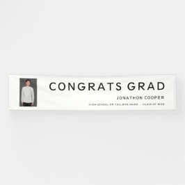 Het Afstuderen van de Tekst van de Foto van het Af Spandoek