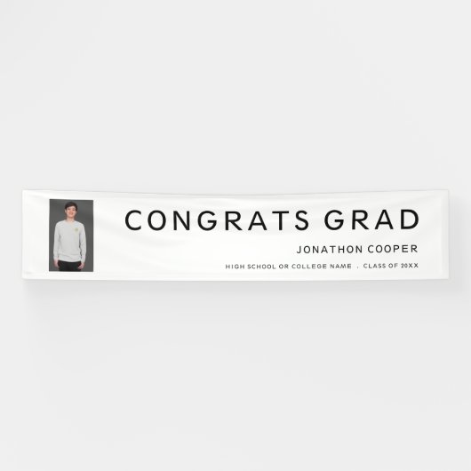 Het Afstuderen van de Tekst van de Foto van het Af Spandoek (Horizontaal)