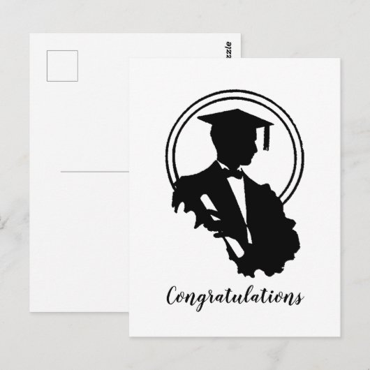 Het Afstuderen van de terugkeer feliciteert Briefkaart (Voorkant / Achterkant)