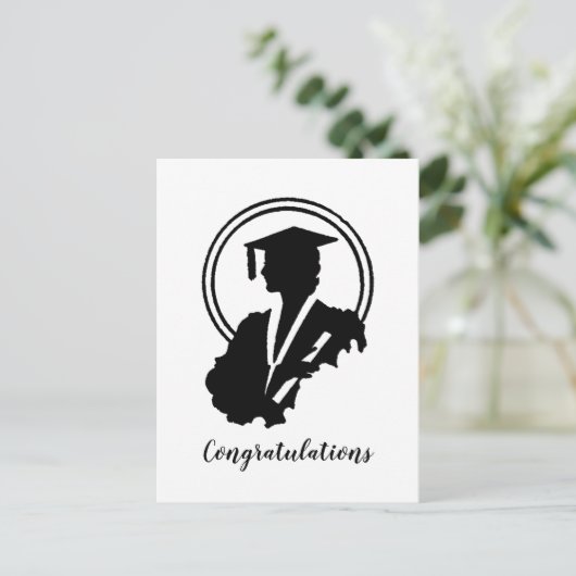 Het Afstuderen van de terugkeer feliciteert Briefkaart (Staand voorkant)