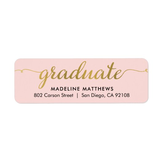 Het Afstuderen van de Terugkeer van het Manuscript Etiket (Voorkant)