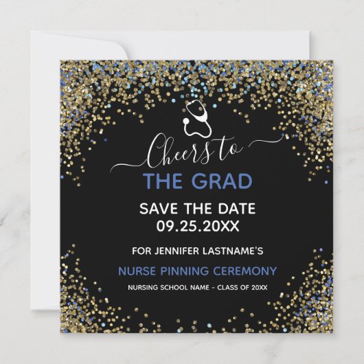 Het Afstuderen van de Verpleegster dat sparen de D Kaart (Voorkant)