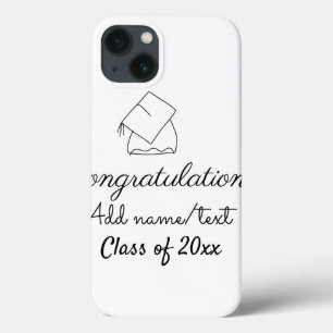 Het afstuderen van gelukwensen voegt de het jaarkl Case-Mate iPhone case