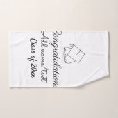 Het afstuderen van gelukwensen voegt de het jaarkl handdoek (Handdoek)