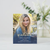 Het Afstuderen van het de Blauwe Foto van het Manu (Staand voorkant)