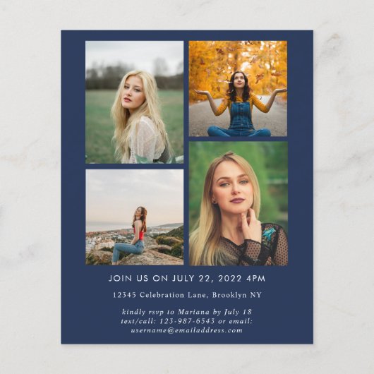 Het Afstuderen van het de Blauwe Foto van het Manu (Achterkant)