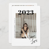 Het Afstuderen van het manuscript 2 zijdelings de  Kaart (Voorkant / Achterkant)