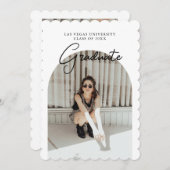 Het Afstuderen van het manuscript 2 zijdelings de  Kaart (Voorkant / Achterkant)