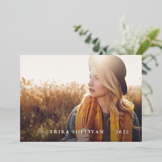 Het Afstuderen van het manuscript 2 zijdelings Fot Folie Uitnodiging (Staand Voorkant)