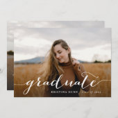 Het Afstuderen van het manuscript 2 zijdelings Fot Kaart (Voorkant / Achterkant)