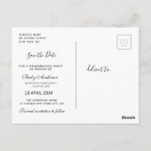 Het afstuderen van het manuscript van de vun spare briefkaart (Achterkant)