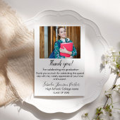 %het afstuderen van het Manuscript van het centrum Bedankkaart