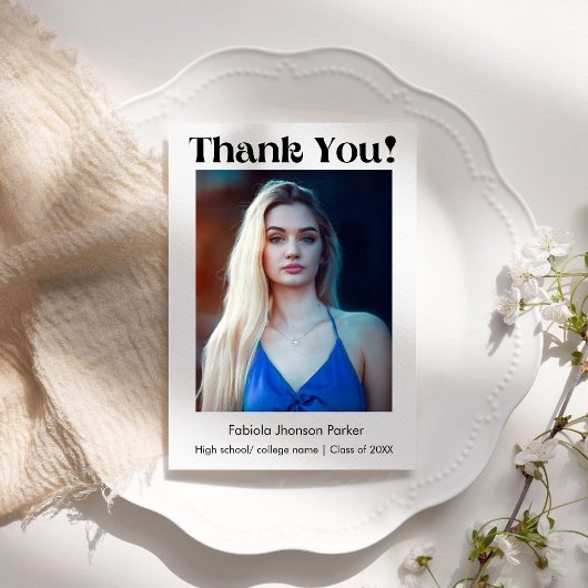 %het afstuderen van het Manuscript van het centrum Bedankkaart