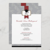 Het Afstuderen van het Patroon van de Krompen van  Kaart (Voorkant / Achterkant)