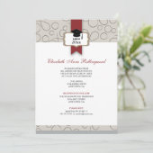 Het Afstuderen van het Patroon van het Lint: Warm  Kaart (Staand voorkant)