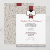 Het Afstuderen van het Patroon van het Lint: Warm  Kaart (Voorkant / Achterkant)