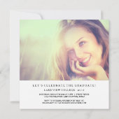 Het Afstuderen vieren | Elegant Photo Afstuderen Kaart (Achterkant)