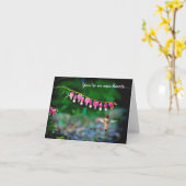 Het aftappen het Denken van de Kolibrie van Harten Kaart (Gele Bloem)