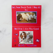 Het aftappen van activa op Funny Valentijnsdag kaa Kaart (Binnen)