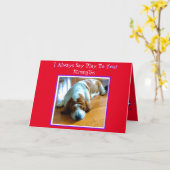 Het aftappen van activa op Funny Valentijnsdag kaa Kaart (Gele Bloem)