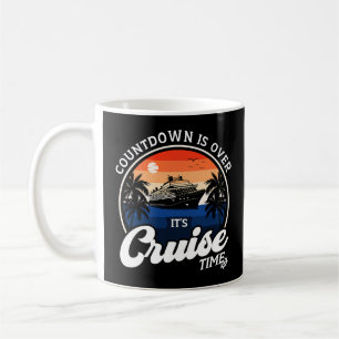 Het aftellen is voorbij, het is cruisetijd, famili koffiemok