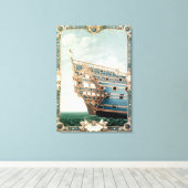 Het aftercastle van de "Le Soleil Royal" Canvas Afdruk (Insitu (Houten vloer))