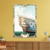 Het aftercastle van de "Le Soleil Royal" Canvas Afdruk (Insitu (Woonkamer))