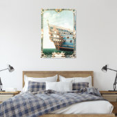 Het aftercastle van de "Le Soleil Royal" Canvas Afdruk (Insitu (Slaapkamer))