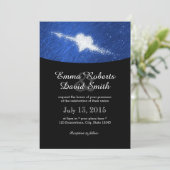 Het afvallen van de Liefde Sterrennacht Wedding Kaart (Staand voorkant)