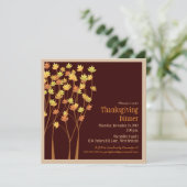 Het afvallen van de Uitnodiging van de Thanksgivin (Staand voorkant)