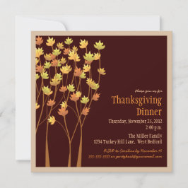 Het afvallen van de Uitnodiging van de Thanksgivin