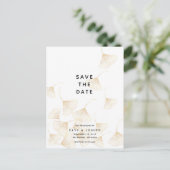 Het afvallen van Gold Ginkgo laat het Briefkaart D (Staand voorkant)