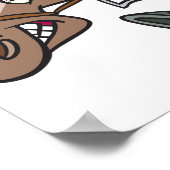 Het afvuren van een paardenPoster Poster (Hoek)