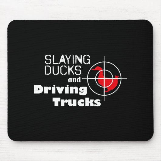 Het afwerpen van eenden en het besturen van vracht muismat (Voorkant)