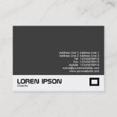 Het afwisselende Patroon van Cirkels Visitekaartje (Achterkant)