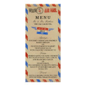 Het  Airmail Wedding Collectie - Menu (Voorkant)