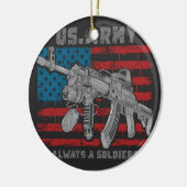 HET AK47-MACHINE-PISTOOL KERAMISCH ORNAMENT (Links)