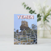 Het Al-Gwaizi-fort in Jemen Briefkaart (Staand voorkant)