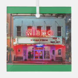 HET ALAMO Glass Ornament