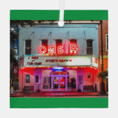 HET ALAMO Glass Ornament (Achterkant)