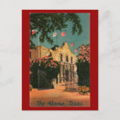 Het Alamo  Texaans Briefkaart (Voorkant)