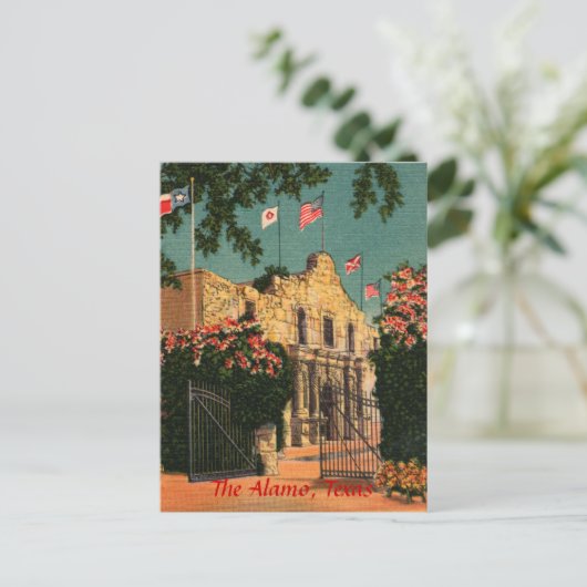 Het Alamo Texaans Briefkaart (Staand voorkant)
