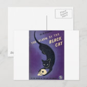 Het alarm van de kat briefkaart (Voorkant / Achterkant)