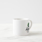 Het Alaska Cat Cafe “Purr, Sip, Repeat” Espresso Kop (Voorkant rechts)