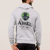 Het Alaska Cat Cafe “Purr, Sip, Repeat” Hoodie (Achterkant)