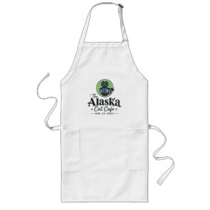 Het Alaska Cat Cafe “Purr, Sip, Repeat” Lang Schort