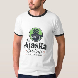 Het Alaska Cat Cafe “Purr, Sip, Repeat” T-shirt
